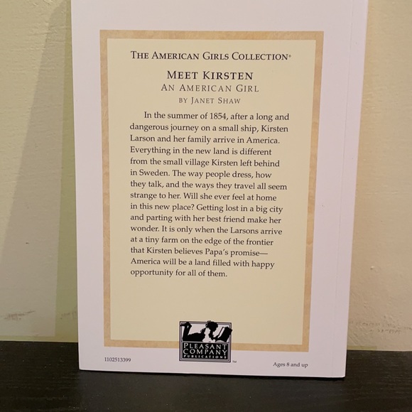 Meet Kirsten An American Girl Book One New Without Tags - Picture 2 of 4